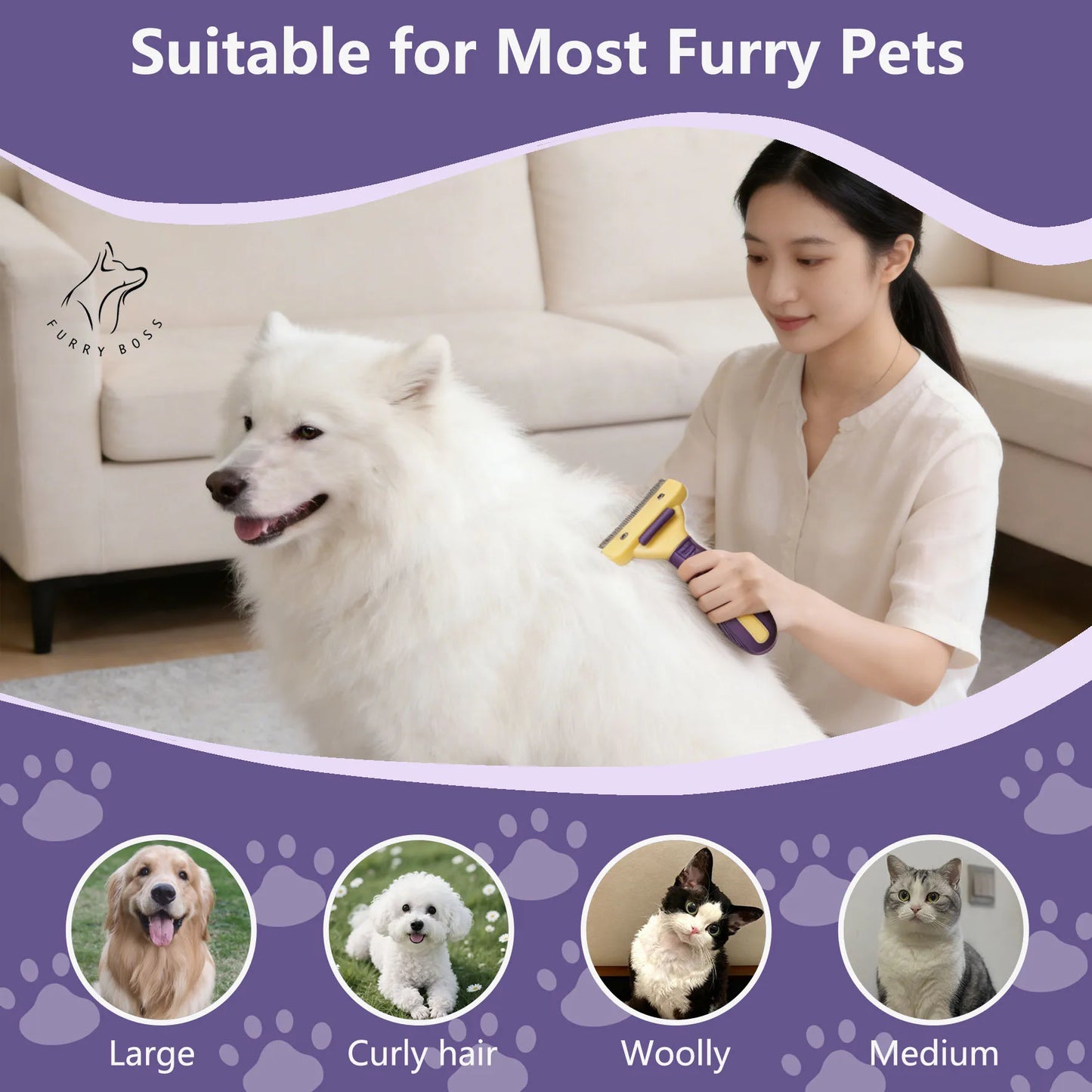 Pet brush, pet grooming tool
