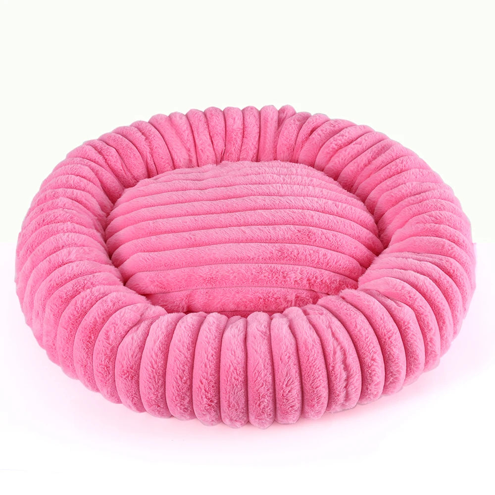 Round Plush Dog & Cat Sofa Bed