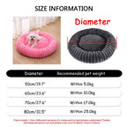 Round Plush Dog & Cat Sofa Bed