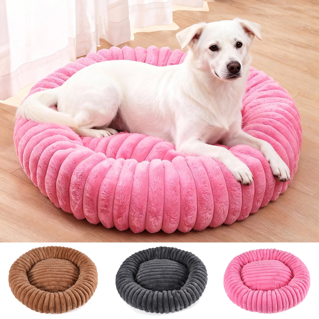Round Plush Dog & Cat Sofa Bed