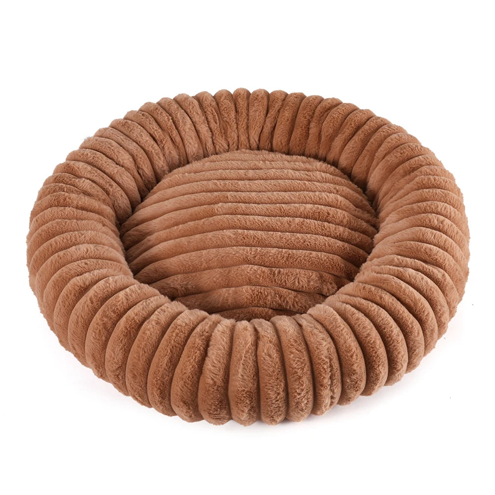 Round Plush Dog & Cat Sofa Bed