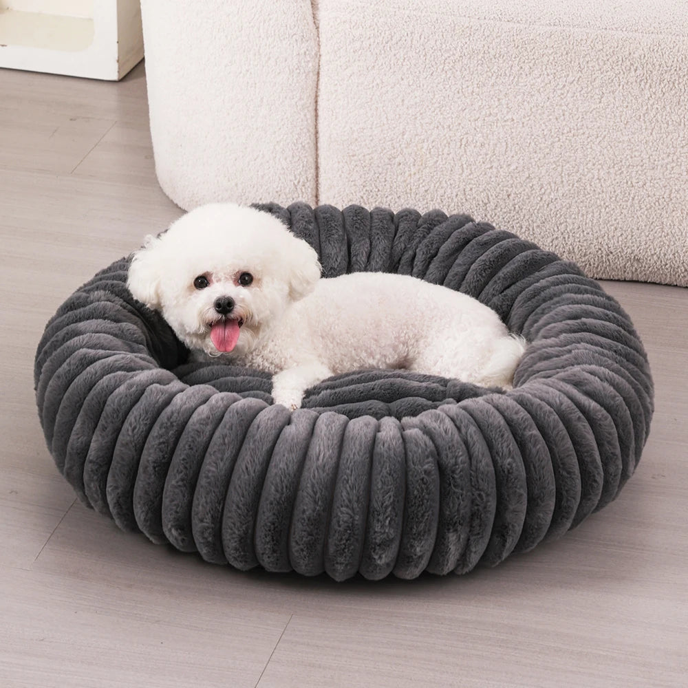 Round Plush Dog & Cat Sofa Bed